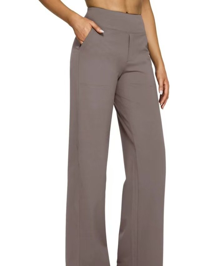 Women Plain Casual Pant Daily Spring/Fall Straight Pants