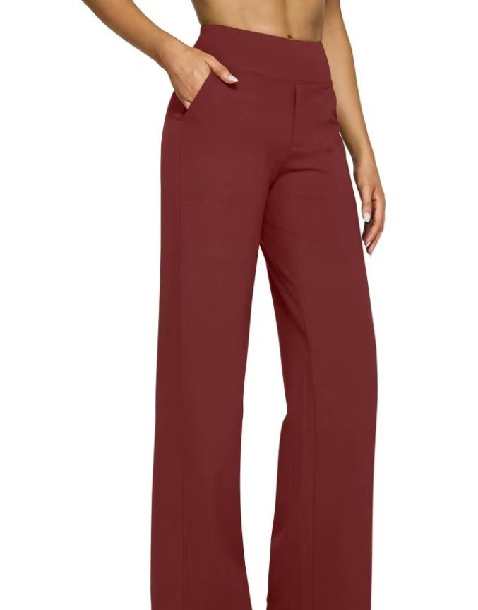 Women Plain Casual Pant Daily Spring/Fall Straight Pants