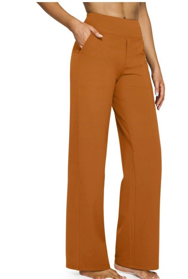 Women Plain Casual Pant Daily Spring/Fall Straight Pants