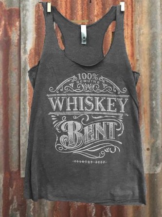 Women's Letter Printed Tank Top