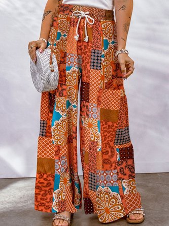 Ethnic Casual Loose Pants