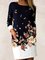 Casual Long Sleeve Floral Dresses