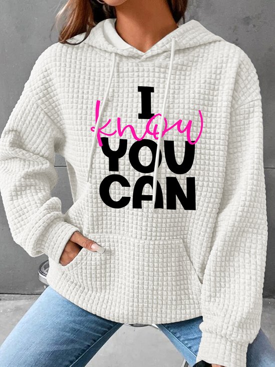 Women Text Letters Hoodie Long Sleeve Casual Daily Spring/Fall Hoodie