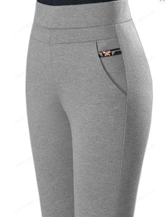 Women Plain Casual Leggings Daily All Season Straight Pants