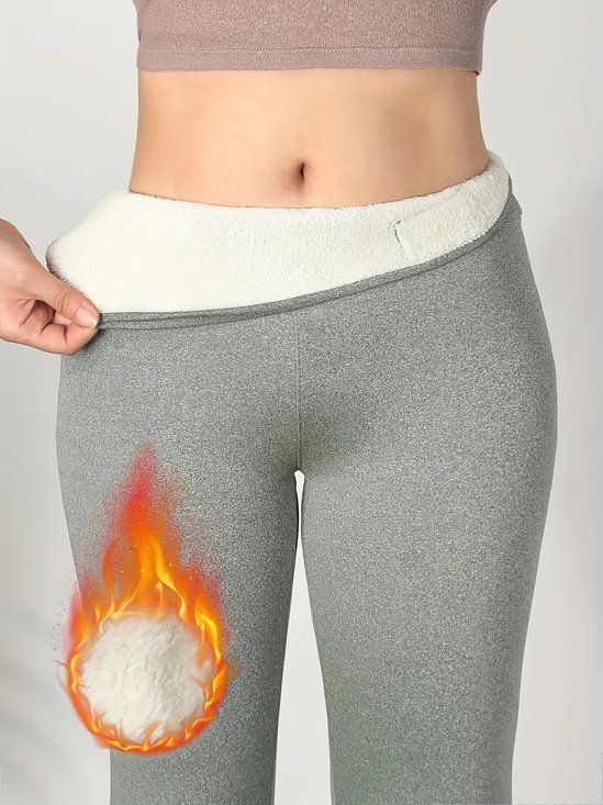 Women Plain Casual Pant Daily Winter Slim Fit Pants