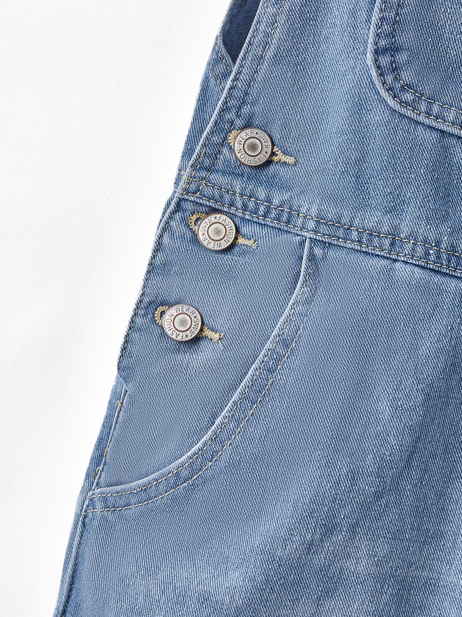 Women's Casual Jeans Denim Rompers Spring Autumn Overalls Jumpsuit