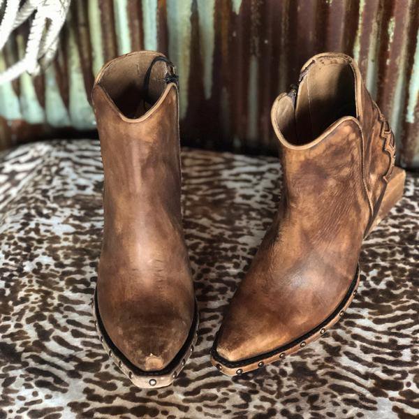 Brown Winter Boots Shoes Aws.anniecloth Boots Pointed Toe Brown