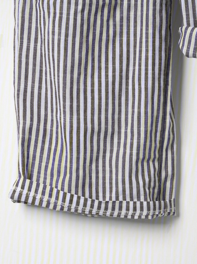 Vintage Linen Striped Jumpsuits