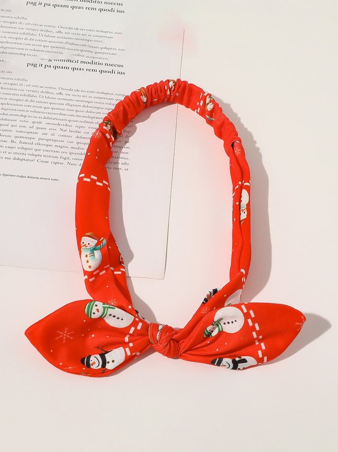 Christmas Santa Striped Print Headband