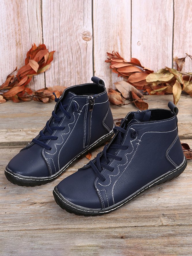 Casual Lace-up Martin Boots