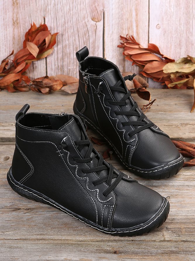 Casual Lace-up Martin Boots
