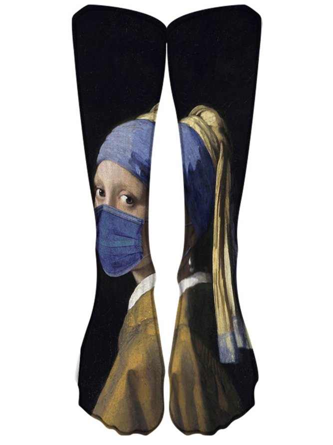 Personalized Painting Print Socks