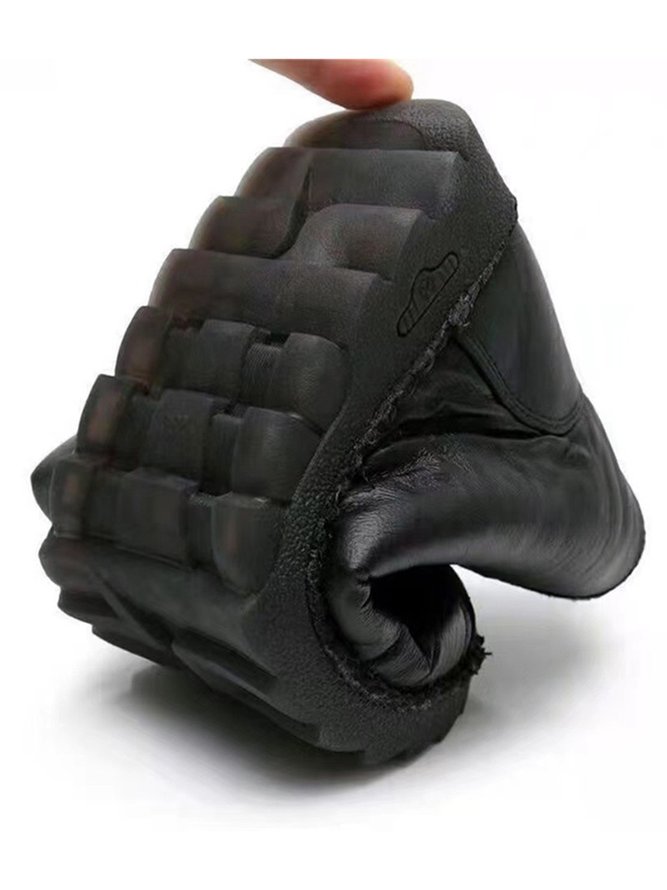 Simple Zipper Plus Velvet Warm Soft Boots