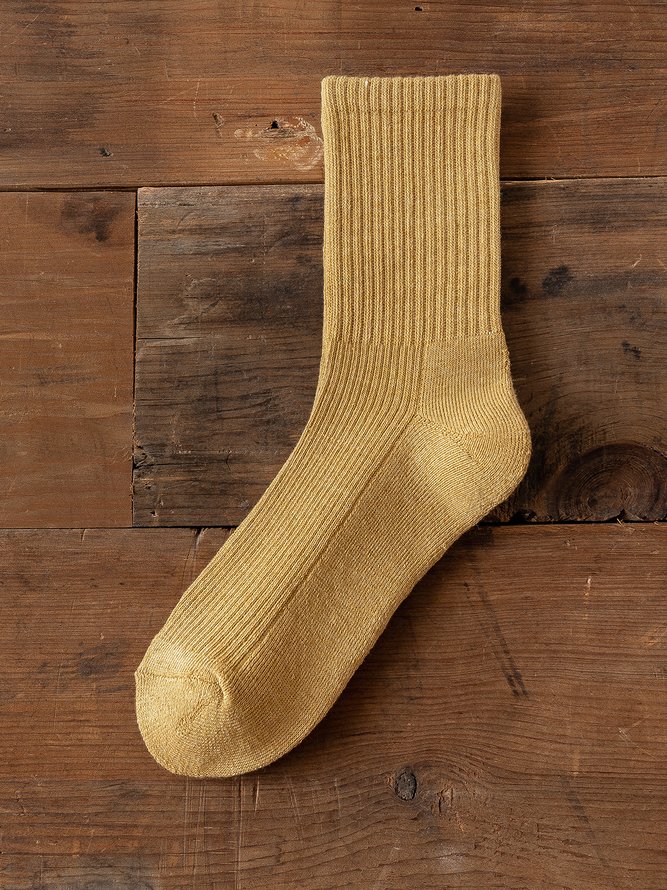 Plain Thick Warm Cotton Socks 10 Piece Set