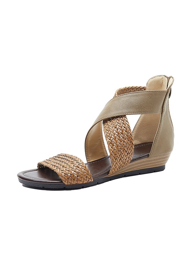 Braided wedge sandals. Cute! | Braided sandals, Shoes, Braided wedges