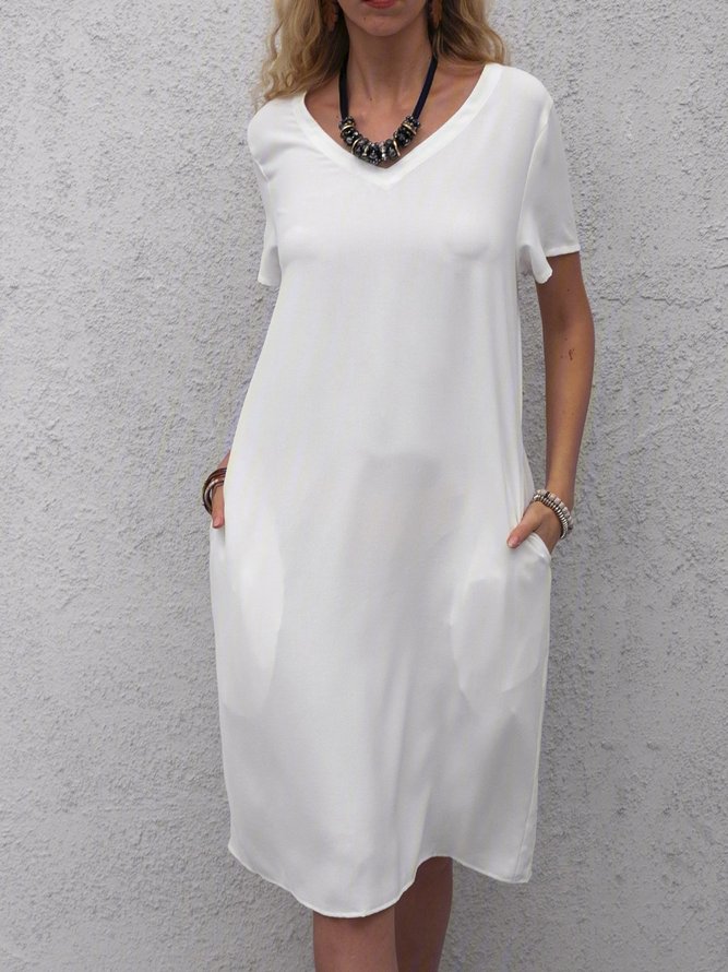 white cotton dress for tie dying
