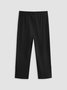 ANNIECLOTH Plain color patterned elastic waist lace high elastic pants Capri Leggings