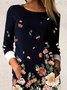 Casual Long Sleeve Floral Dresses