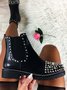 Personalized Rivet Zipper Chesil Boots
