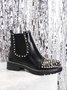 Personalized Rivet Zipper Chesil Boots