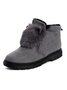 Casual Wool Stitching And Velvet Warm Short Boots
