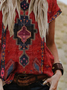 Women's Loosen Tribal West Styles/Cows Shirt & Top