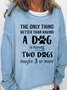 Women Text Letters Crew Neck Cotton-Blend Long Sleeve Casual Daily Spring/Fall Sweatshirt
