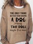 Women Text Letters Crew Neck Cotton-Blend Long Sleeve Casual Daily Spring/Fall Sweatshirt