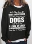 Women Dog Person I May Seem Quiet And Reserved Simple Sweatshirt
