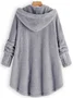 Outerwear Cashmere Long Sleeve Casual Buttoned Outerwear