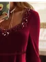 Sequined Lace-paneled Satin-style Top