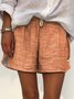 Women‘s Stripes Summer Cotton Shorts