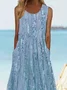 Women's Maxi Dress Floral Vacation Dress