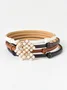 Urban Casual Floral Pearl Adjustable Leather Belt Women's Accessories