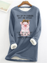 They Say I'm Stubborn Sassy & Difficult Animal Casual Fleece Sweatshirt