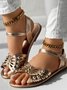 Plain Pu Summer Casual Sandal