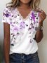 Lace Casual Jersey Floral T-Shirt