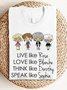 live like rose love like bpanche RBG T-Shirt