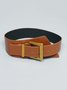 Irregular Metal Buckle Wide Girdle