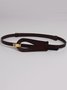 Irregular Hollow Out Split Leather Belt