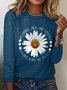 Loose Hippie Casual Cotton-Blend T-Shirt