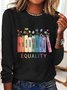 Equal Rights Human Rights Equality Casual Long Sleeve Shirt