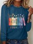 Equal Rights Human Rights Equality Casual Long Sleeve Shirt