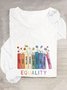 Equal Rights Human Rights Equality Casual Long Sleeve Shirt