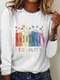 Equal Rights Human Rights Equality Casual Long Sleeve Shirt