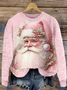 Women's Christmas Knitted Casual Santa Claus Loose Sweater