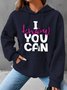 Women Text Letters Hoodie Long Sleeve Casual Daily Spring/Fall Hoodie