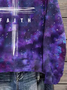 Women's Faith Print Crew Neck Sweatshirt