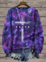 Women's Faith Print Crew Neck Sweatshirt