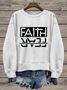 Women's Faith Round Neck Sweatshirt
